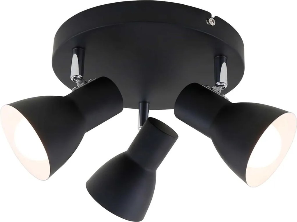 Briloner 2860-035 - Lampă spot CUP 3xE14/25W/230V negru