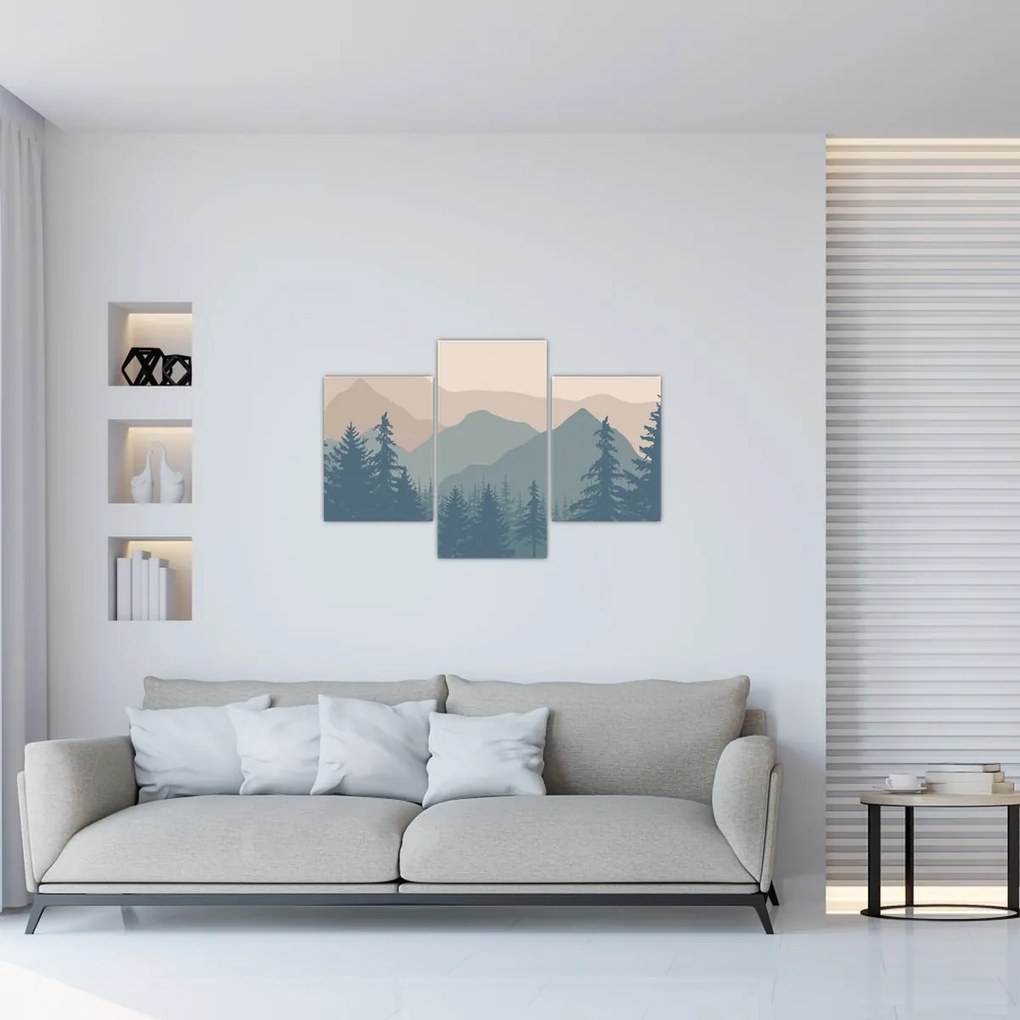 Tablou - Munții Turcoaz N⁰2 (90x60 cm)