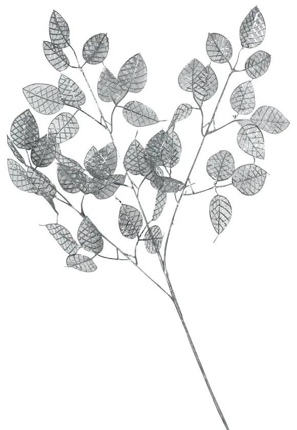 ​Crenguta decorativa cu frunze argintii 77 cm