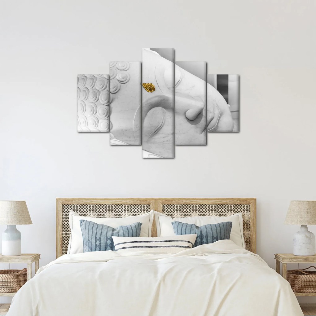 Tablou - Buddha alb (150x105 cm)