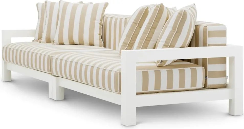 Canapea de interior/ exterior design LUX Cap-Antibes, alb mat