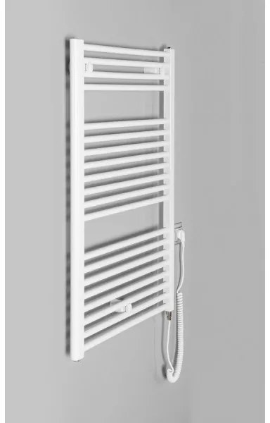Radiator portprosop electric pentru baie Aqualine DIRECT-E 400W/230V 96 cm alb