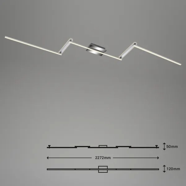 Lustră LED aplicată STAFF 5xLED/4,8W/230V crom mat Briloner 3501-018