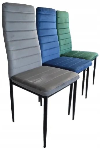 JAKS SCAUN DE SUFRAGERIE VELVET BLACK - VERDE