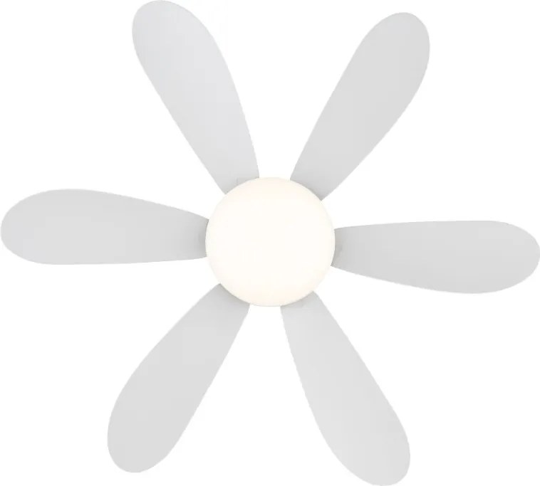 Lustra LED cu Ventilator si telecomanda DELORES alb