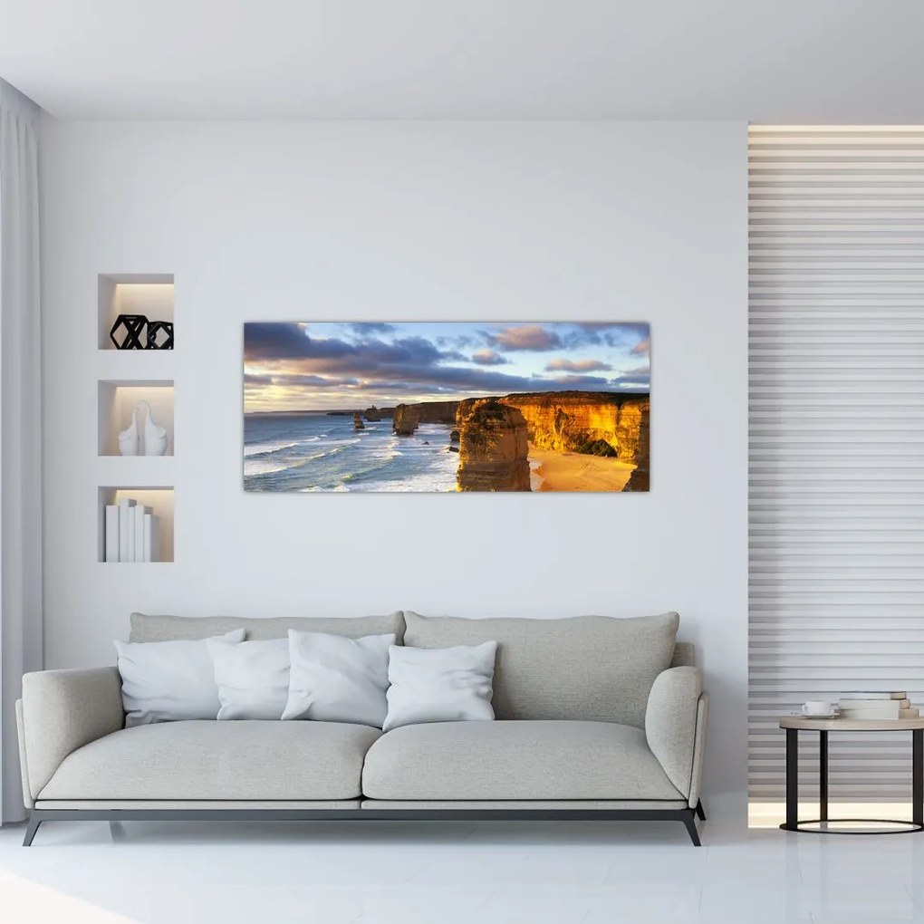 Tablou cu stâncile marine (120x50 cm)
