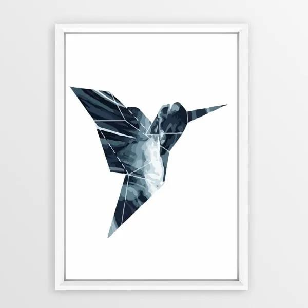 Poster cu ramă Piacenza Art Origami Bird, 30 x 20 cm