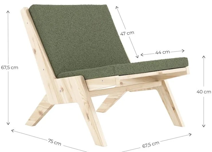 Fotoliu verde Sway – Karup Design