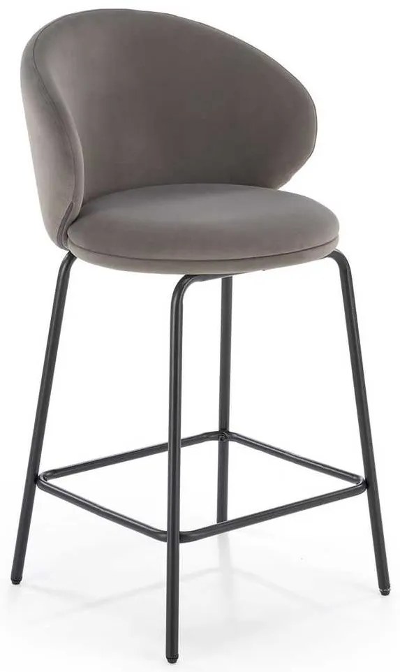 Scaun de bar Ava, gri