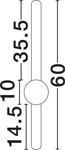 Aplica de perete LED ambientala NOREI maro