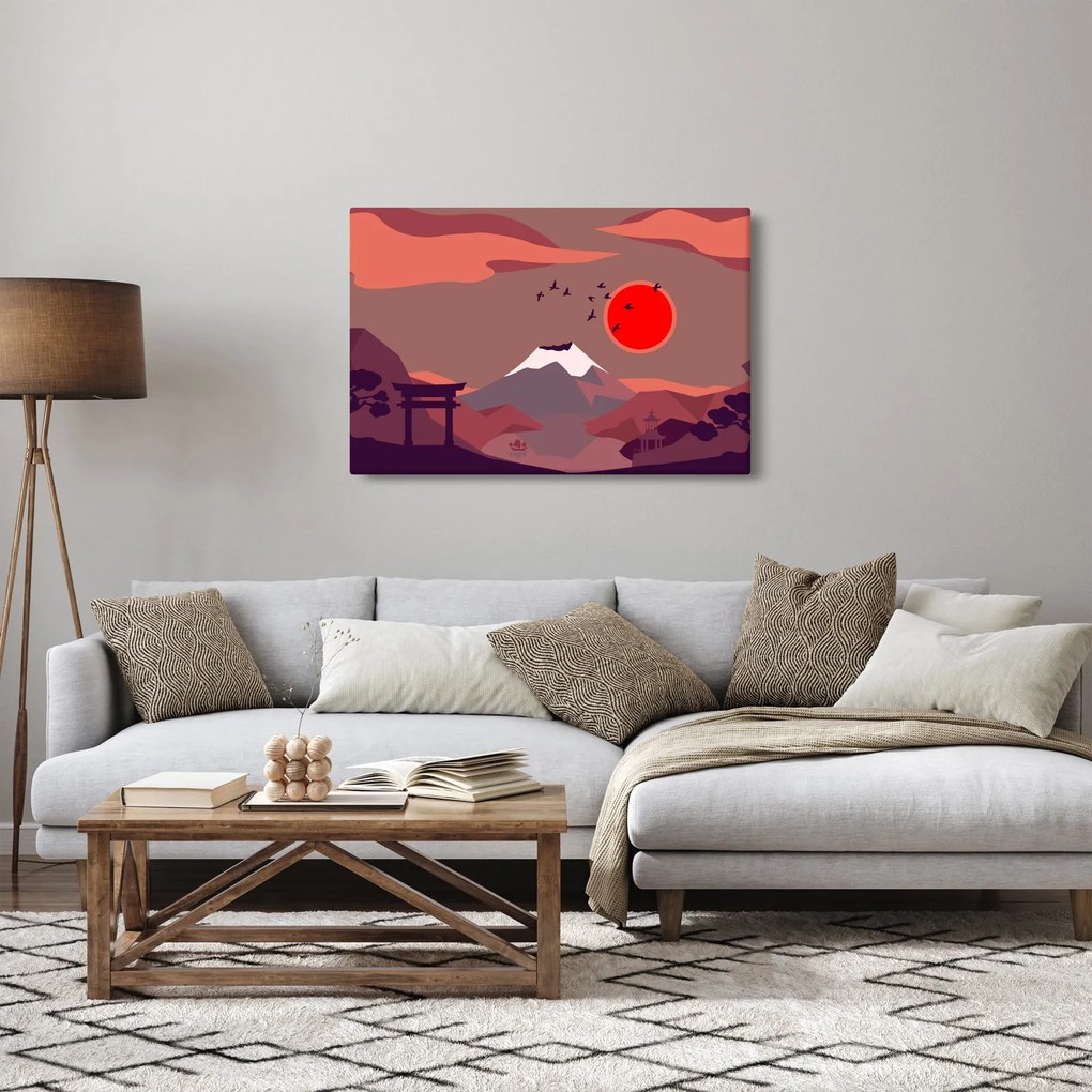 Tablou - Munții Fuji (90x60 cm)