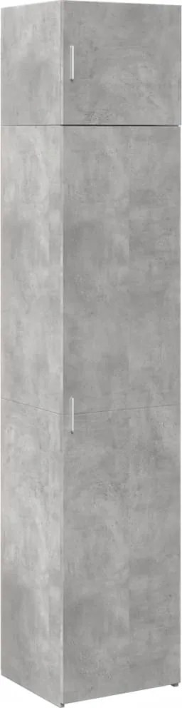 vidaXL Dulap depozitare slim gri beton 45x42,5x225 cm lemn prelucrat