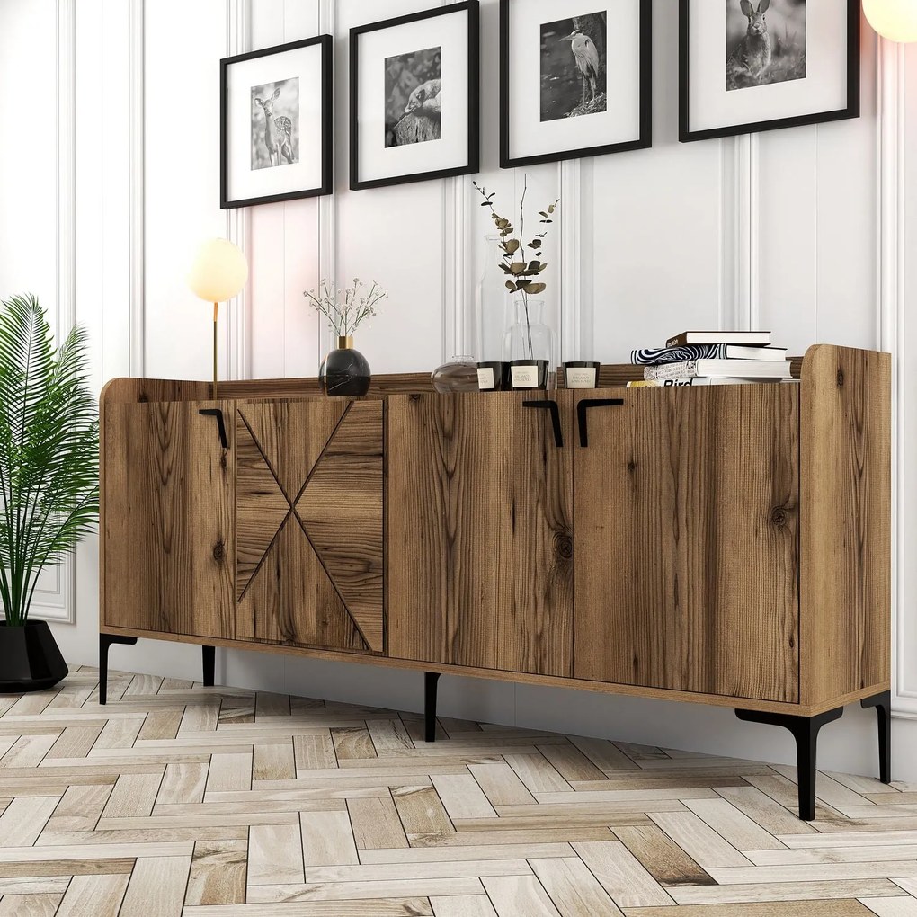 Consolă Venedik - Walnut