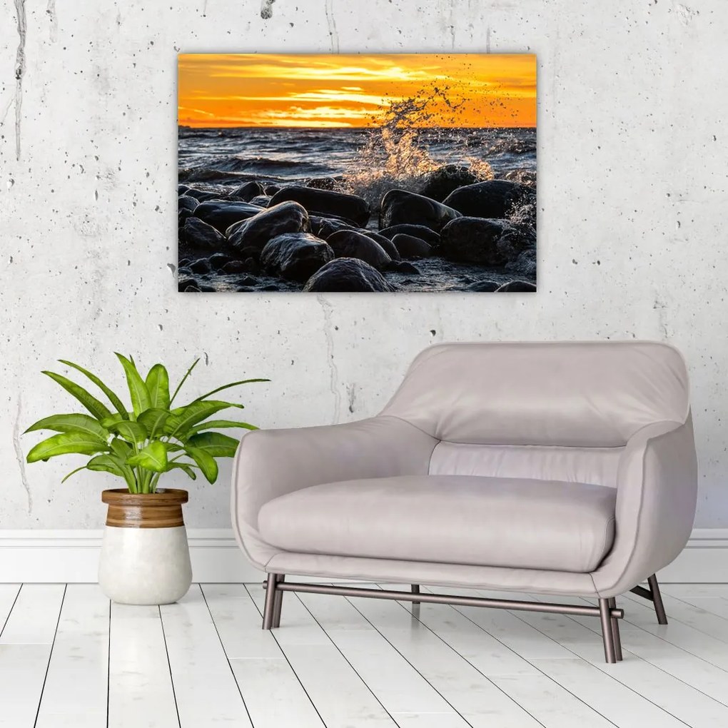 Tablou cu valurile mării (90x60 cm)