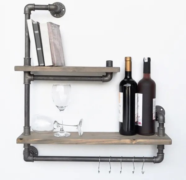 Etajeră de perete BORURAF 58x60 cm molid