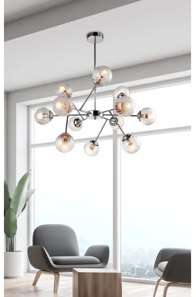 Lustră pe tijă BEST 12xE14/40W/230V