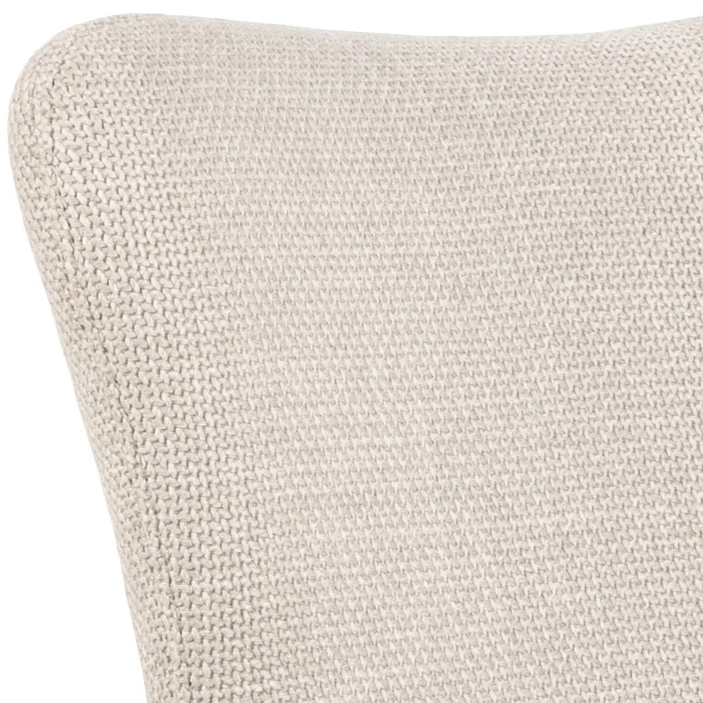 MAZZONI EXPORT SARETTA Bej (material Basel 24) - SCAUN MODERN PIVOTANT TAPIȚAT PENTRU SALON/SUFRAGERIE/BIROU LOFT