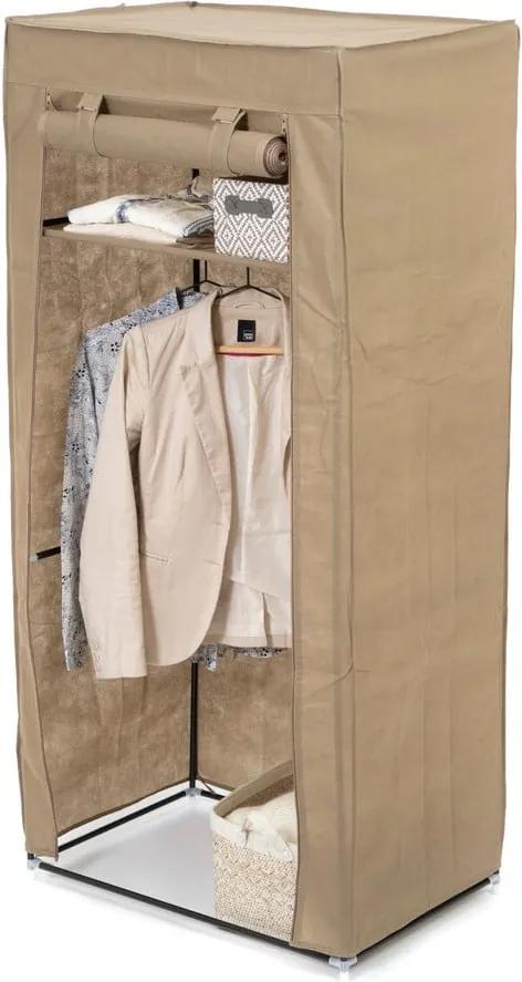 Dulap textil Compactor Wardrobe, înălțime 147 cm, bej