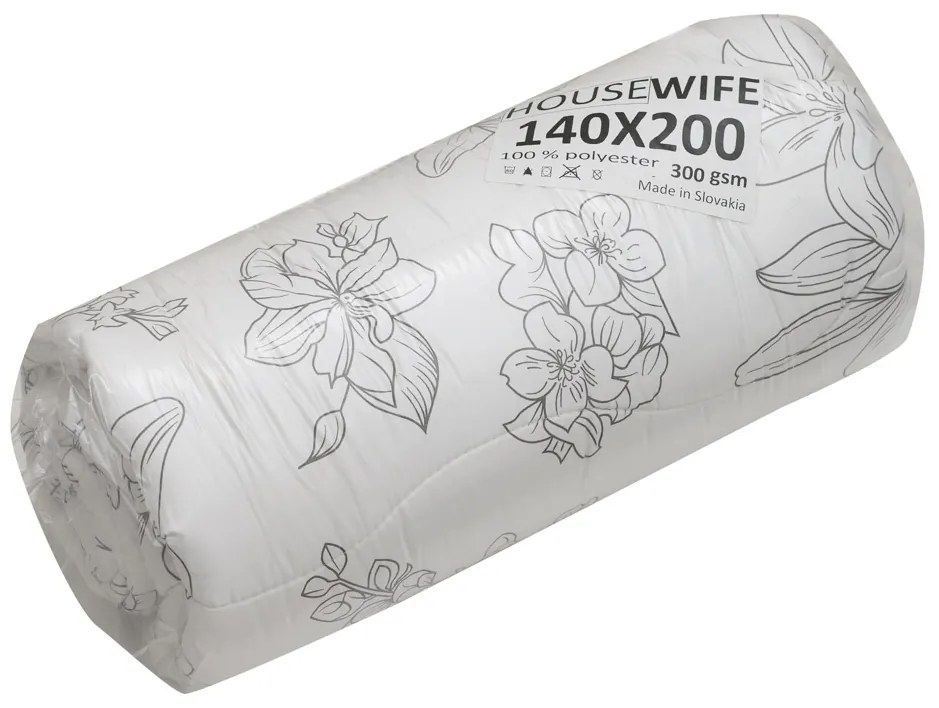 Set SELORA cu plapuma matlasata pentru tot anul 140x200 cm si perna nematlasata 70x90 cm, alb