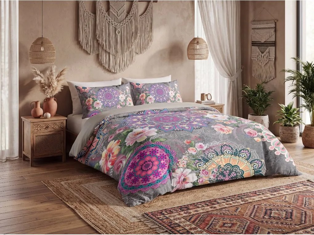 Lenjerie de pat din flanel PLAYFUL PARADISE colorata Dimensiune lenjerie de pat: 2 buc 60 x 70 cm | 200 x 200 cm