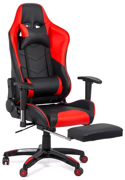 Scaun gaming rosu din piele sintetică, ergonomic si reglabil OFF 306