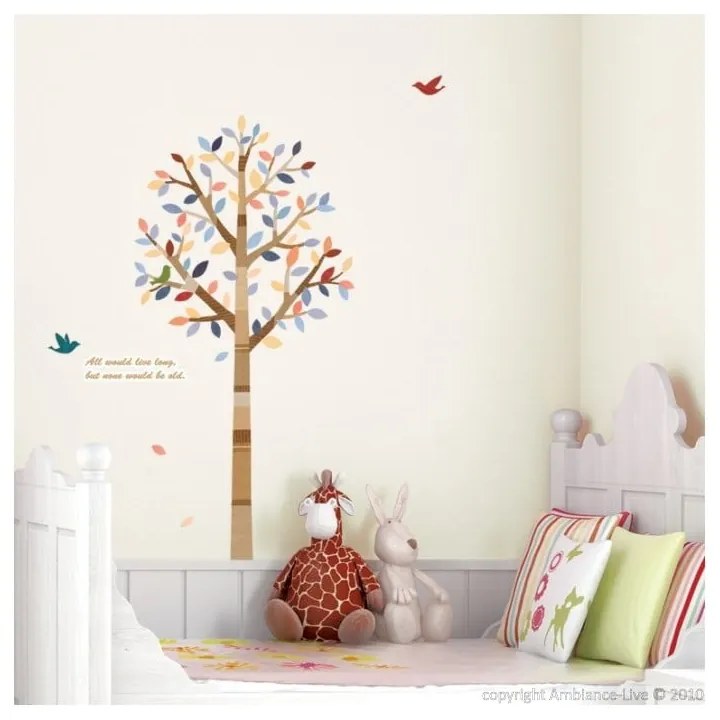 Autocolant Tree and birds