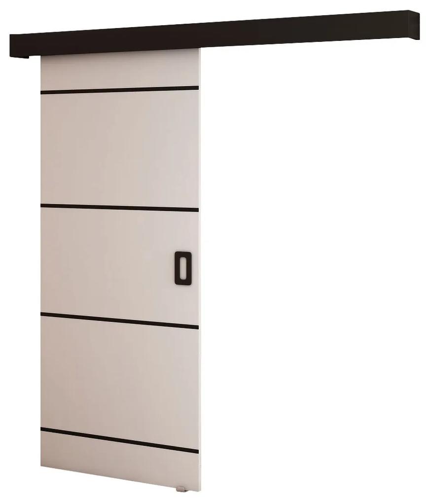 Zondo Uși culisante 90 cm Bethany IV (alb mat + negru mat). 1043491