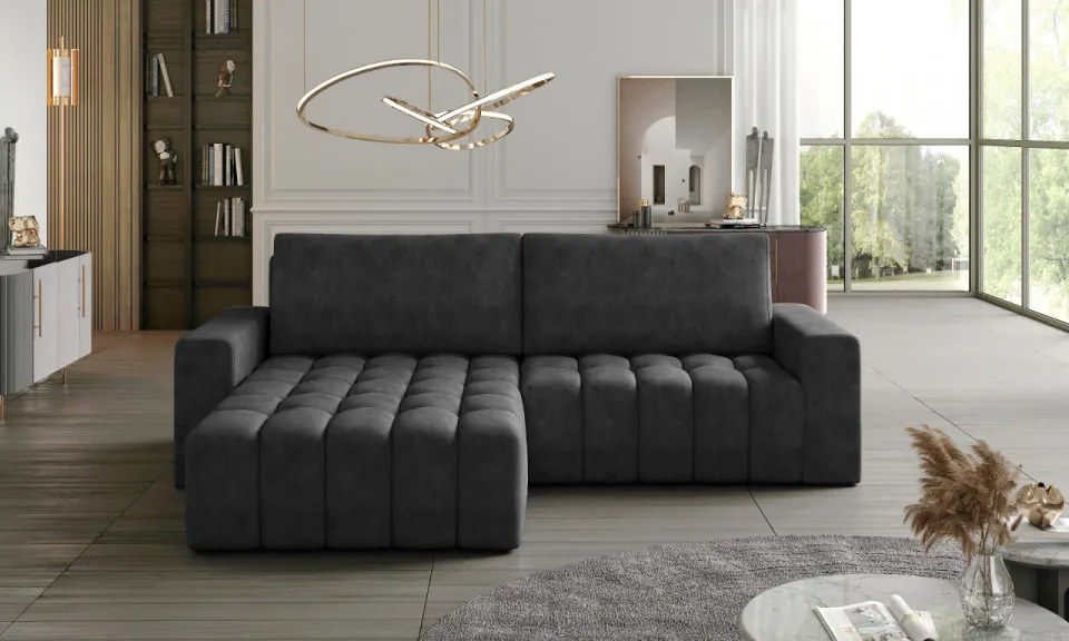 Coltar extensibil cu spatiu pentru depozitare, 250 x 175 x 92 cm, Bonett L1, Eltap