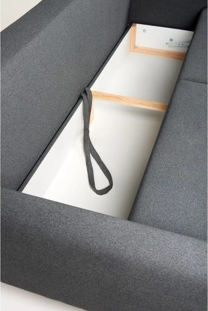 Canapea extensibilă Bonami Selection Pop, gri închis