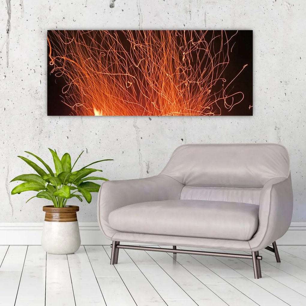 Tablou cu focul (120x50 cm)