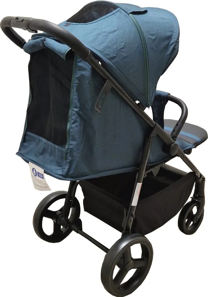 Carucior nou nascuti 2 in 1 BABY CARE™ PRO S 508, Cadru aluminiu, Spatar reglabil in 3 trepte, Husa picioare, Frana picior, Pliabil, Albastru