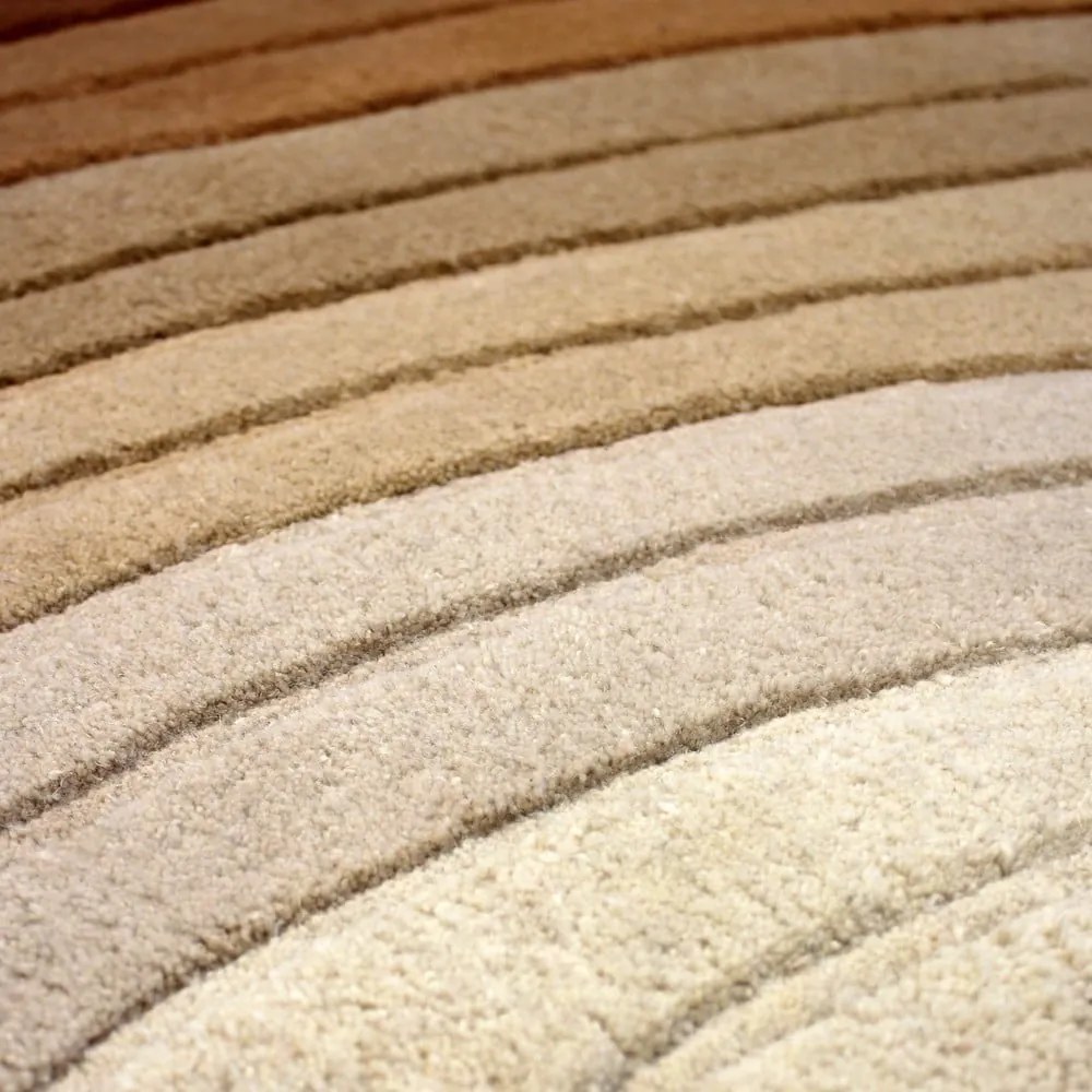 Covor cărămiziu din lână 200x290 cm Puddle Ombre Wool – Flair Rugs