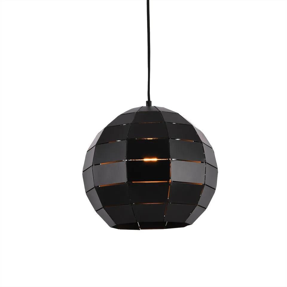 Lampa suspendata design decorativ - E27 - 30 x 30 cm - metal - negru