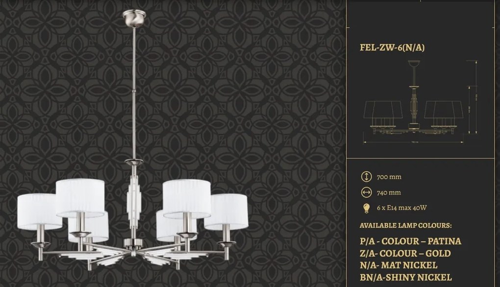 Candelabru 21 brate realizat manual Fellino