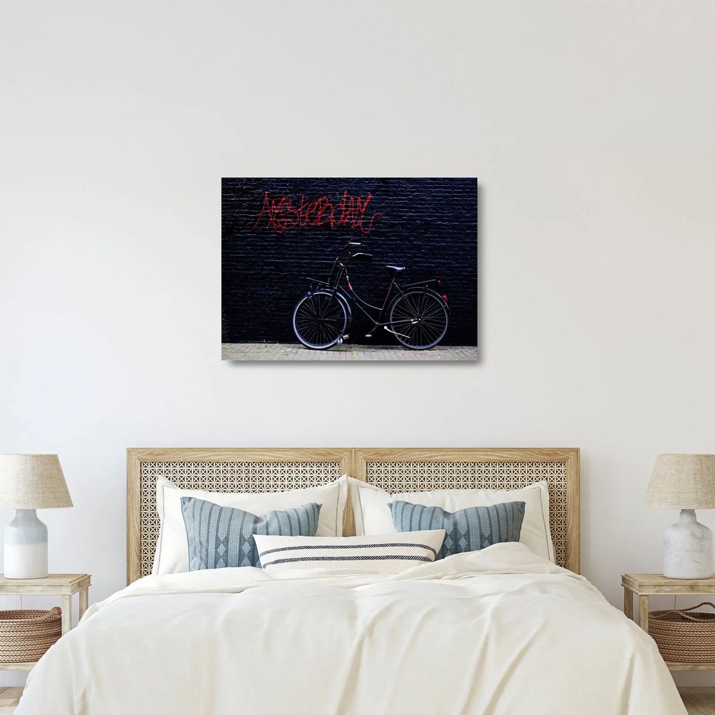 Tablou pe sticlă cu carusel din Amsterdam (70x50 cm)