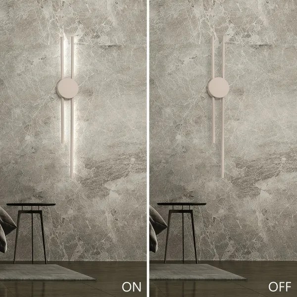 Aplica LED de perete LANA/15W/230V 4000K, bej