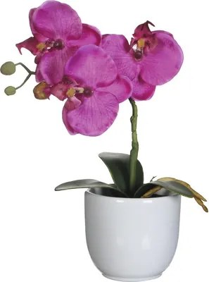 Floare artificiala, orhidee, h 26 cm, violet