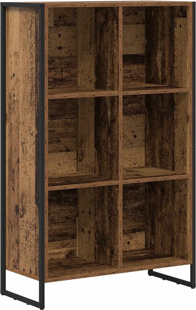 vidaXL Dulap pentru cărți Lemn Vechi 99.5 x 30 x 108.5 cm