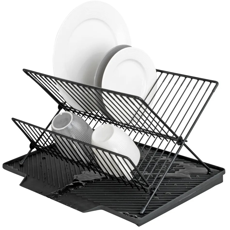 Scurgător vase Wenko Nelia, 34 x 40 cm, gri