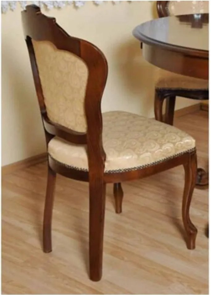 Scaun lemn masiv Tapitat Briston 58x57xH102 cm