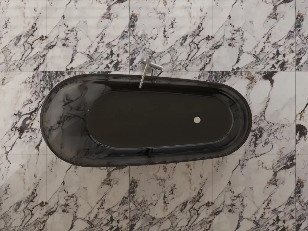 Cada Freestanding Onyx Translucent 170, Ovală, Transparentă, 170 cm