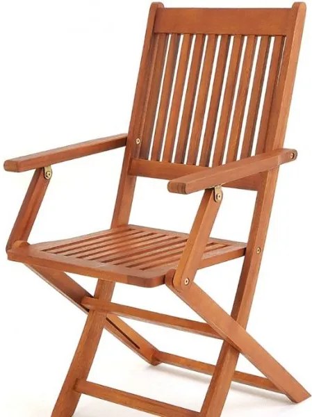 Deuba Set 2 scaune de gradina pliante Sydney din salcam - certificat FSC