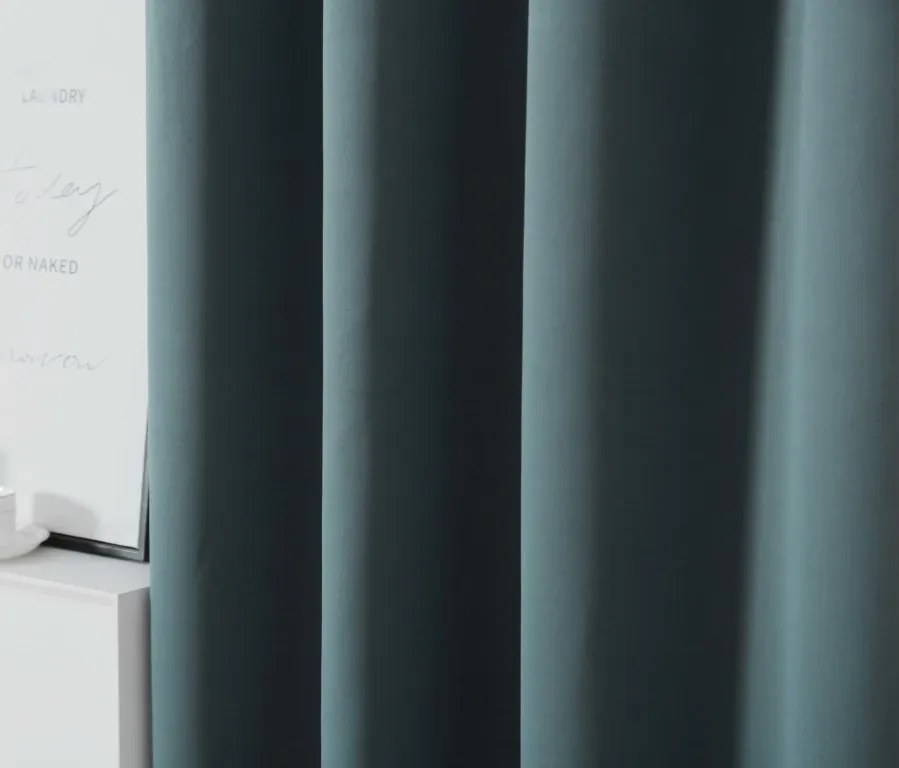 Perdea OXFORD albastru-verde 140x250 cm Agatat: Rejansa