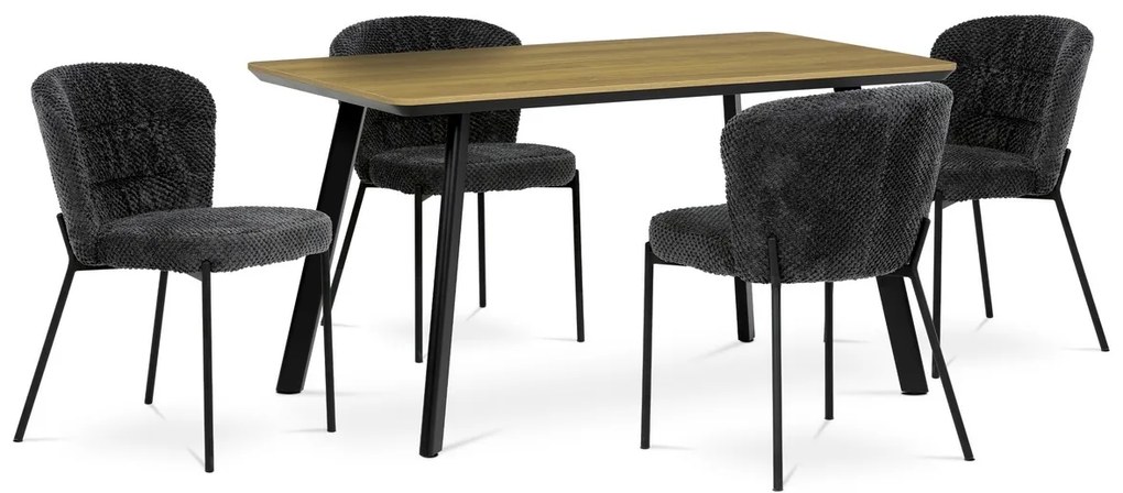 Set de scaune de sufragerie Bouclé CT-W1077 GREY2,4 buc