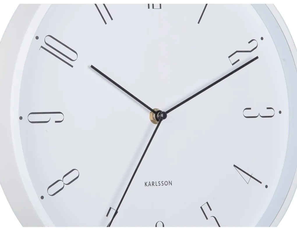 Karlsson 5988WH ceas de perete design alb, dia. 30cm