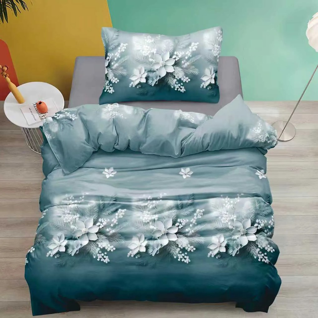 Lenjerie de pat din bumbac OLAVIE albastru Dimensiune lenjerie de pat: 70 x 90 cm | 140 x 200 cm