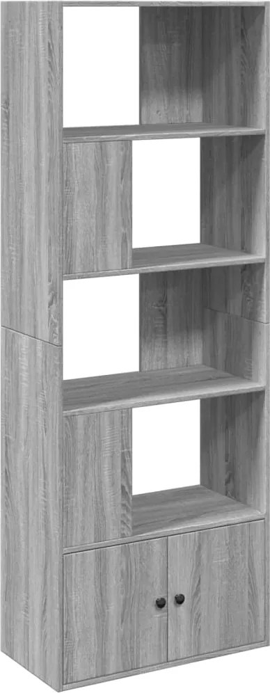 vidaXL Bibliotecă, gri sonoma, 70x36x189 cm, lemn prelucrat