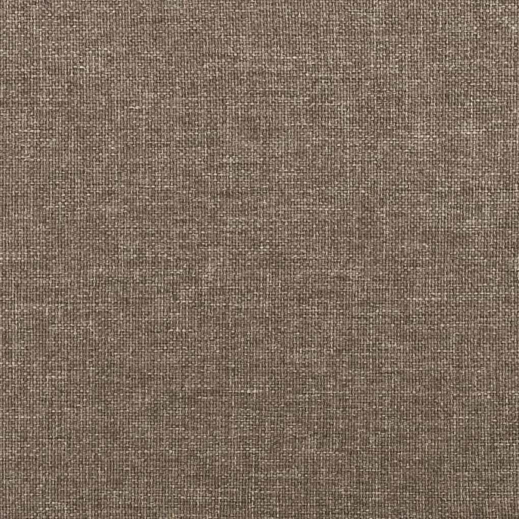 Pat box spring cu saltea, gri taupe, 160x200 cm material textil Gri taupe, 25 cm, 160 x 200 cm