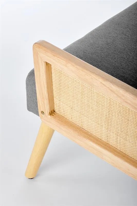 Scaun de design Culoare Gri / Lemn Masiv, KANNUS