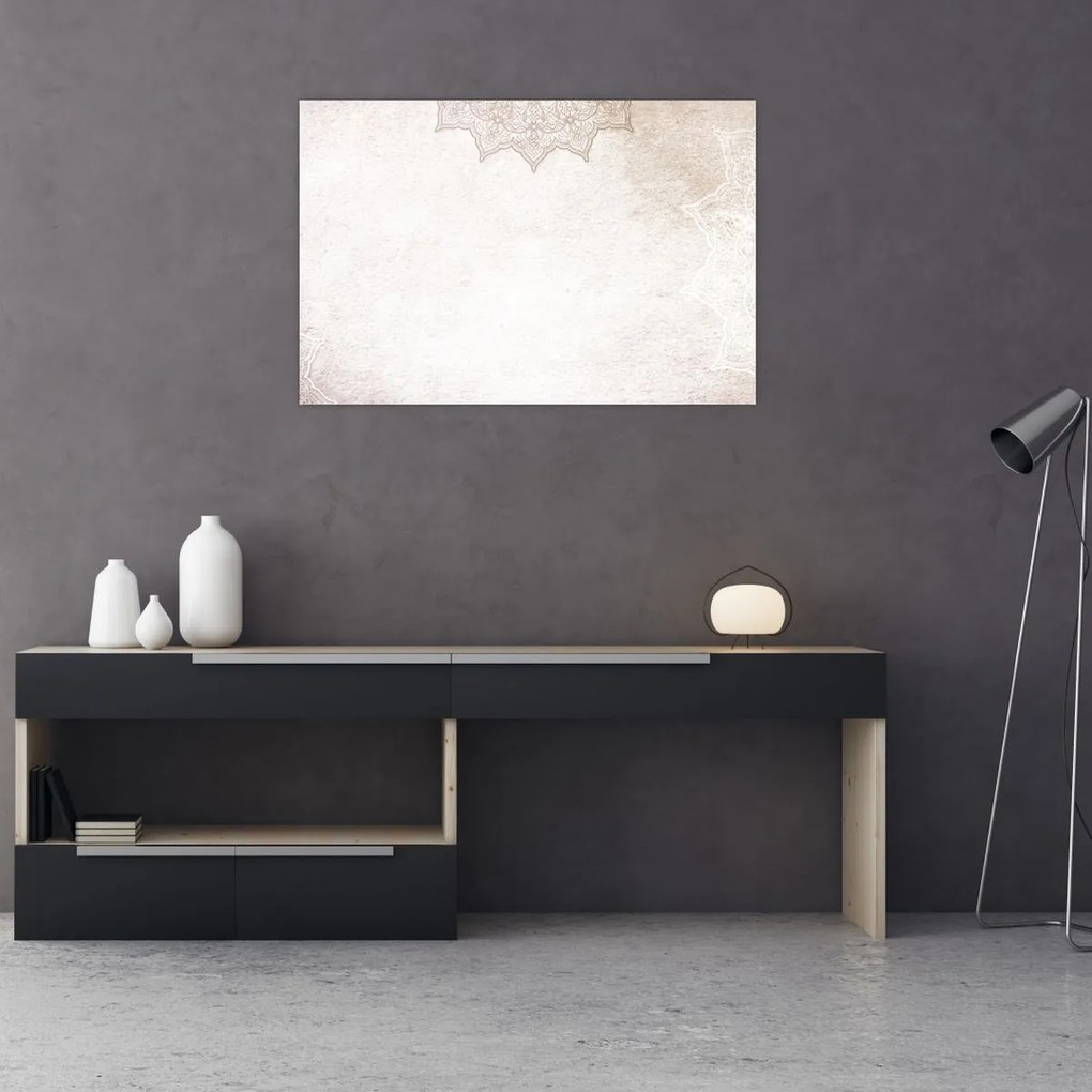 Tablou - Mandala pe zid (90x60 cm)